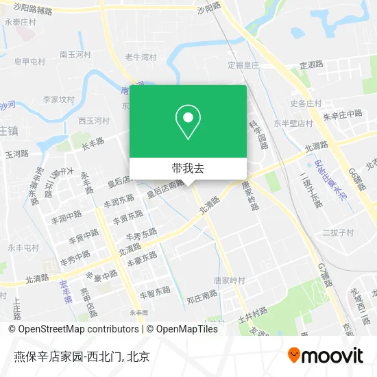 燕保辛店家园-西北门地图