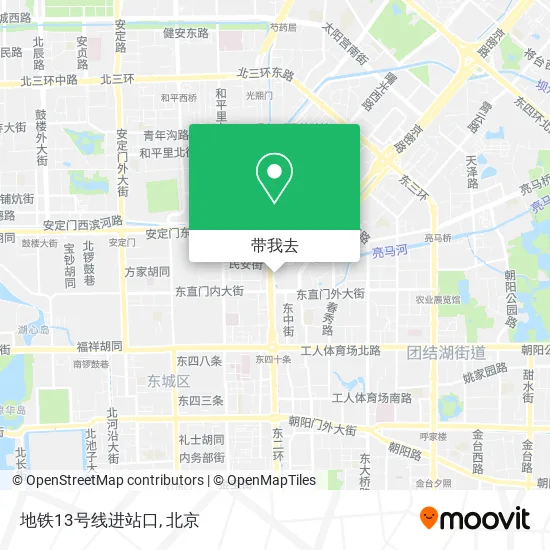 地铁13号线进站口地图