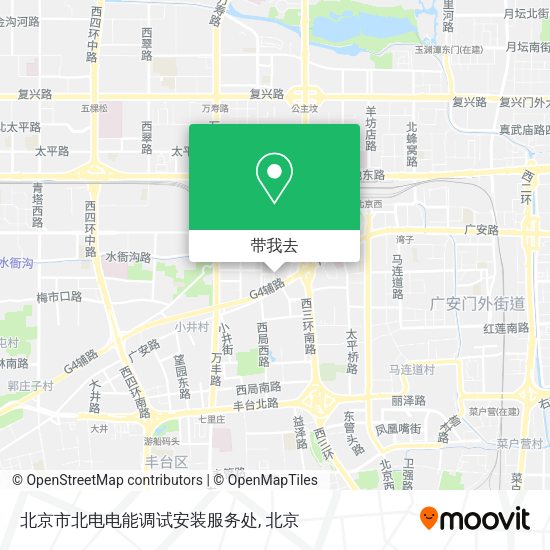 北京市北电电能调试安装服务处地图