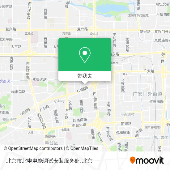 北京市北电电能调试安装服务处地图