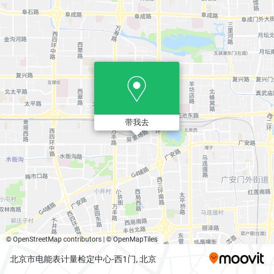 北京市电能表计量检定中心-西1门地图