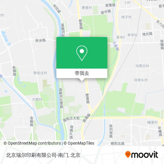 北京瑞尔印刷有限公司-南门地图