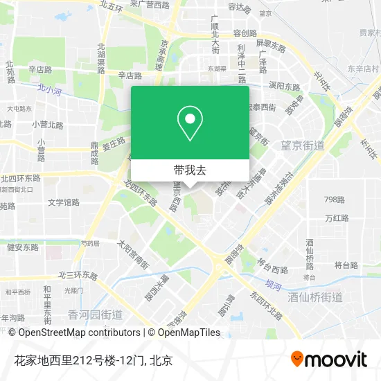 花家地西里212号楼-12门地图