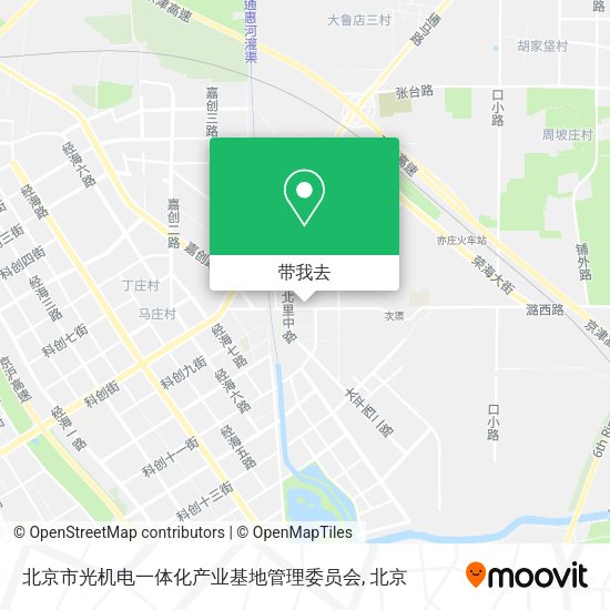 北京市光机电一体化产业基地管理委员会地图