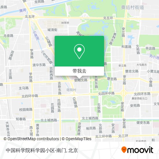 中国科学院科学园小区-南门地图