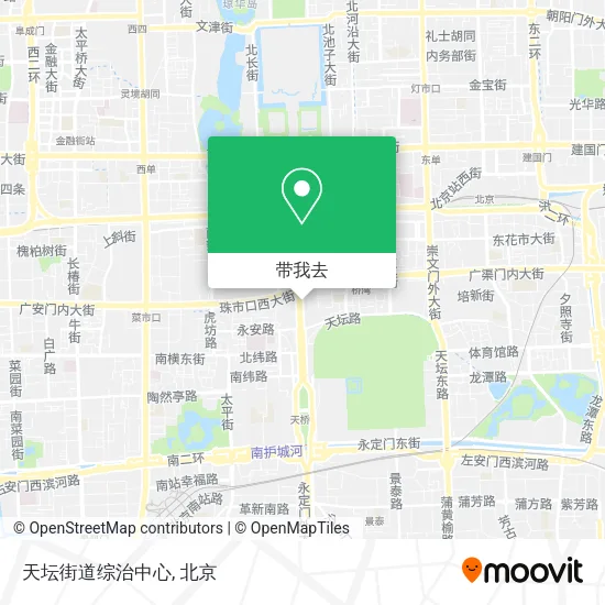天坛街道综治中心地图