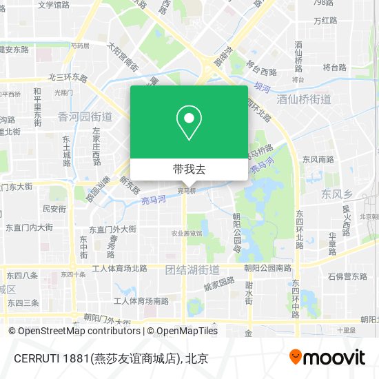 CERRUTI 1881(燕莎友谊商城店)地图