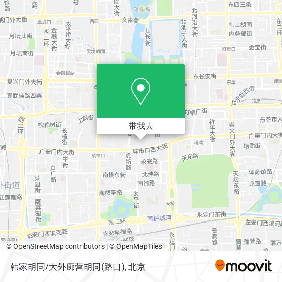 韩家胡同/大外廊营胡同(路口)地图