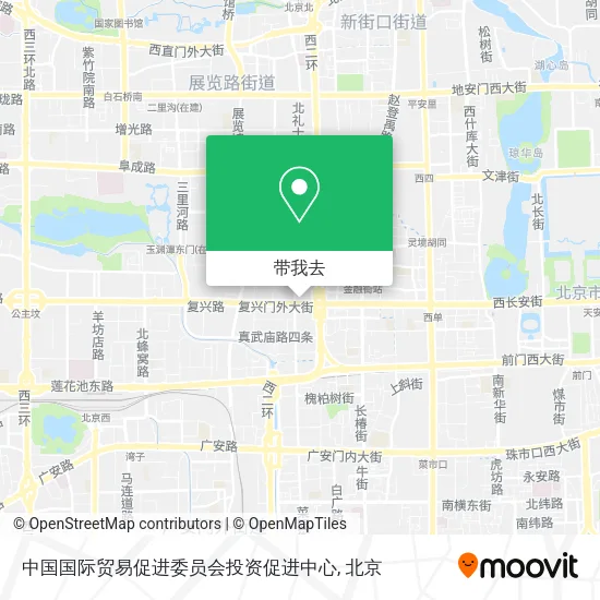 中国国际贸易促进委员会投资促进中心地图
