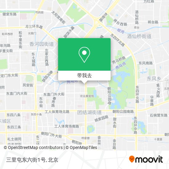 三里屯东六街1号地图