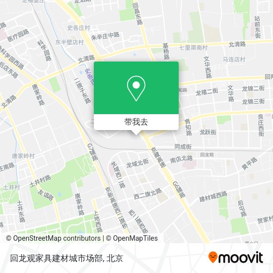 回龙观家具建材城市场部地图
