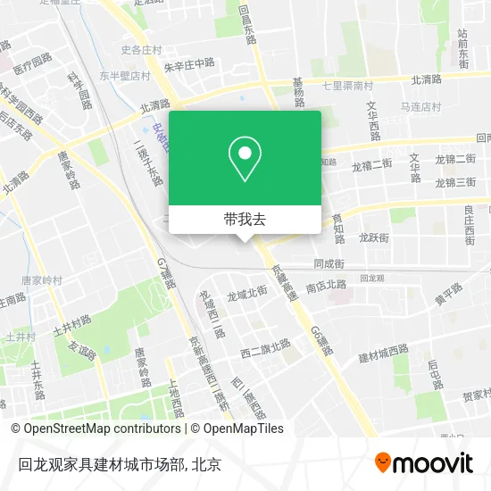 回龙观家具建材城市场部地图