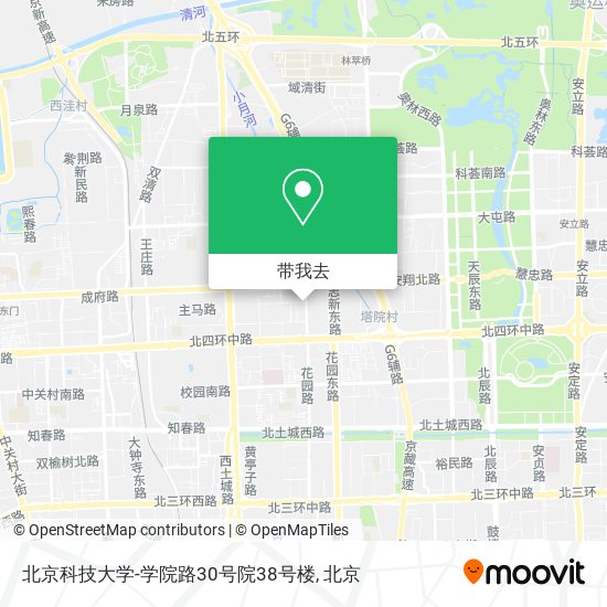 北京科技大学-学院路30号院38号楼地图