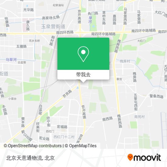 北京天意通物流地图