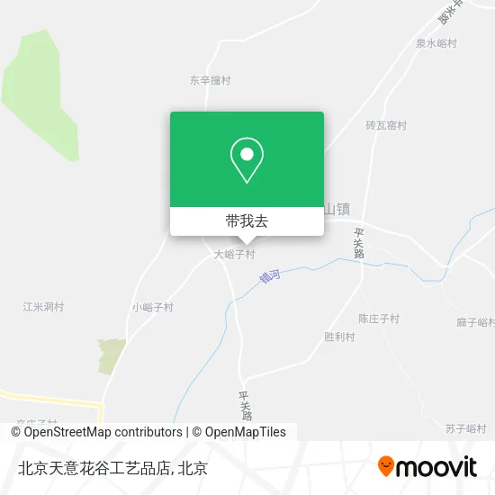 北京天意花谷工艺品店地图