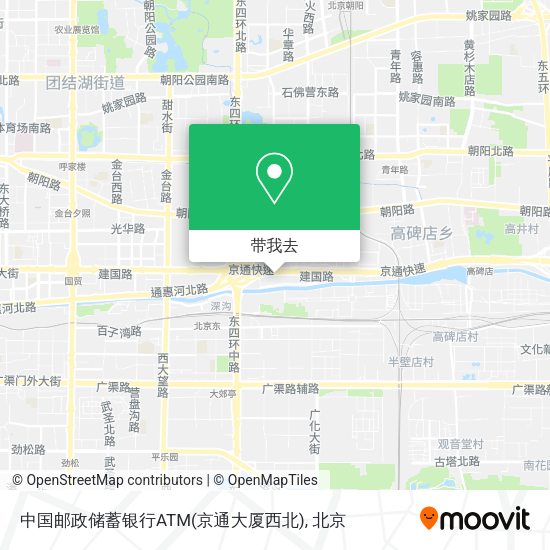 中国邮政储蓄银行ATM(京通大厦西北)地图