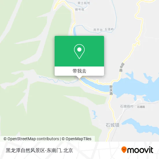 黑龙潭自然风景区-东南门地图
