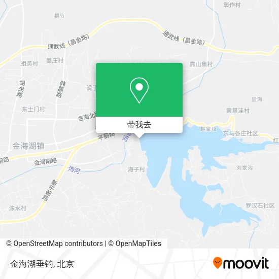 金海湖垂钓地图