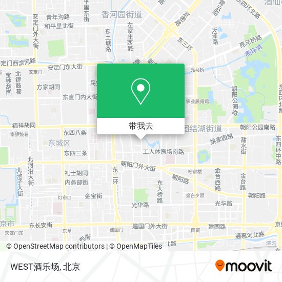 WEST酒乐场地图