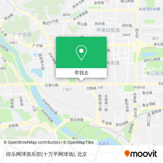 得乐网球俱乐部(十万平网球场)地图