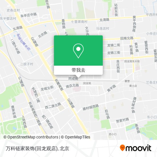 万科链家装饰(回龙观店)地图