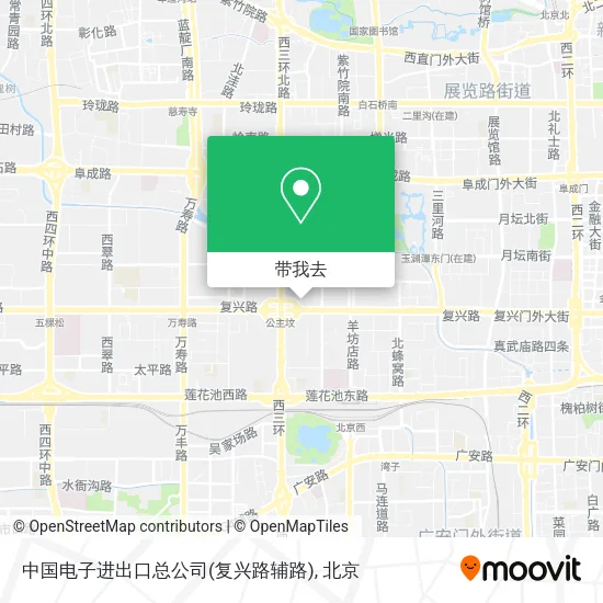中国电子进出口总公司(复兴路辅路)地图