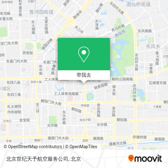 北京世纪天予航空服务公司地图