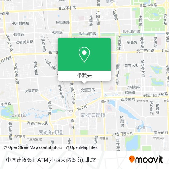 中国建设银行ATM(小西天储蓄所)地图