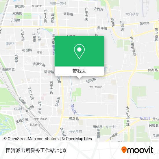 团河派出所警务工作站地图