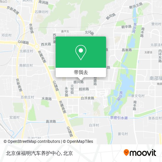 北京保福明汽车养护中心地图