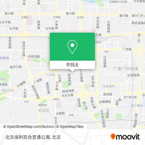 北京保利百合普通公寓地图