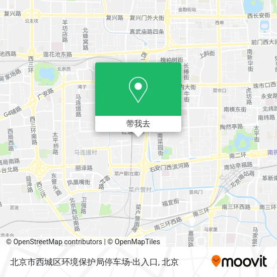 北京市西城区环境保护局停车场-出入口地图