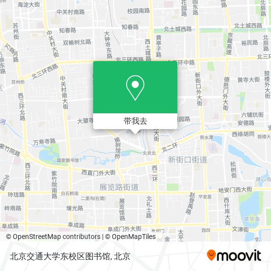 北京交通大学东校区图书馆地图