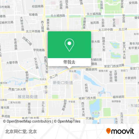 北京同仁堂地图