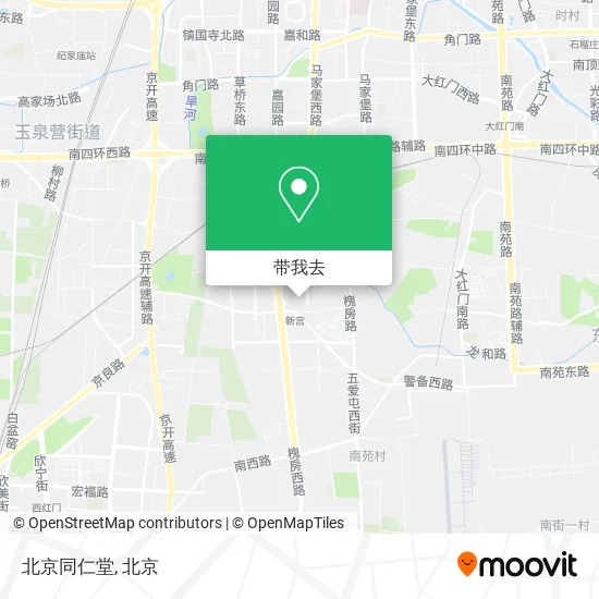 北京同仁堂地图