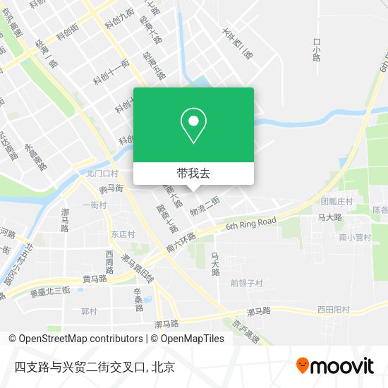 四支路与兴贸二街交叉口地图
