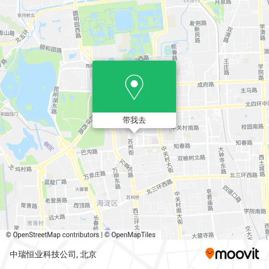 中瑞恒业科技公司地图
