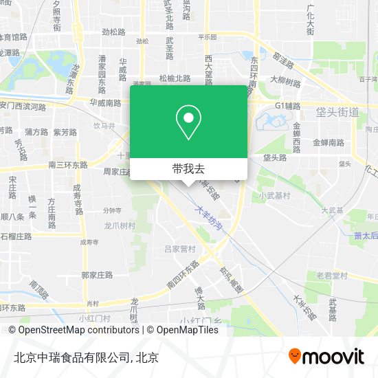 北京中瑞食品有限公司地图