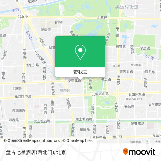 盘古七星酒店(西北门)地图