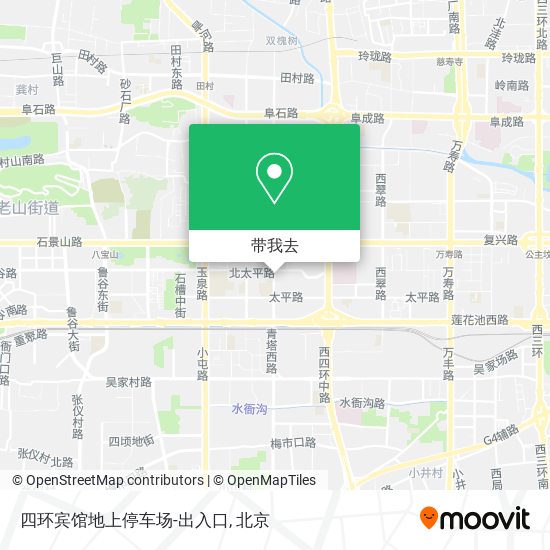 四环宾馆地上停车场-出入口地图