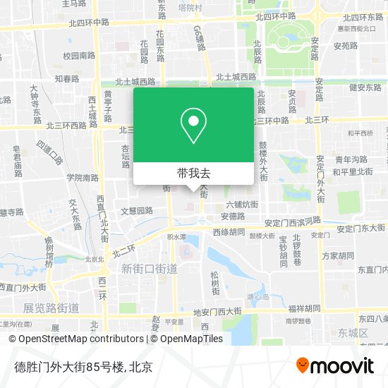 德胜门外大街85号楼地图