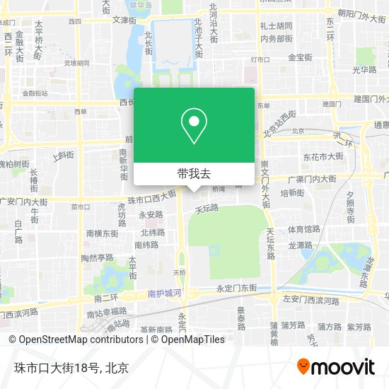 珠市口大街18号地图