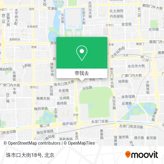 珠市口大街18号地图