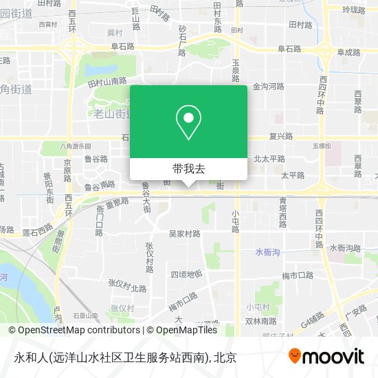 永和人(远洋山水社区卫生服务站西南)地图