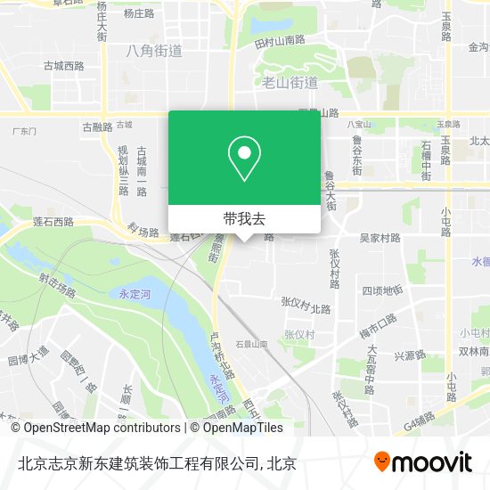 北京志京新东建筑装饰工程有限公司地图