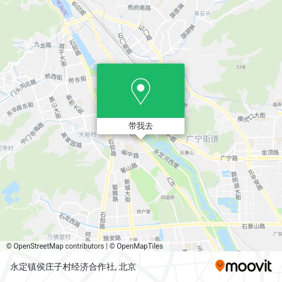 永定镇侯庄子村经济合作社地图