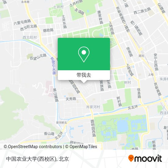 中国农业大学(西校区)地图