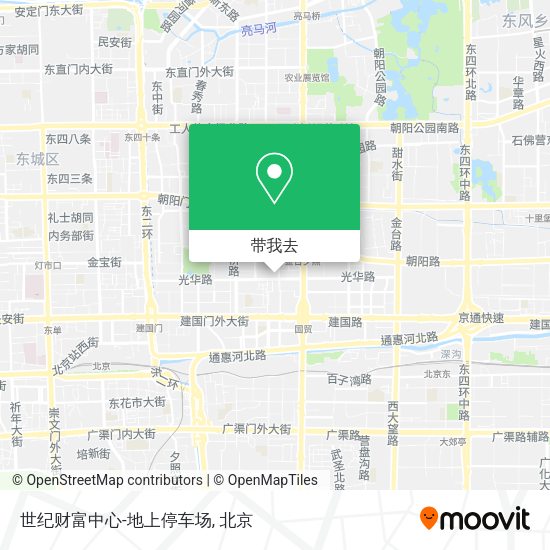 世纪财富中心-地上停车场地图