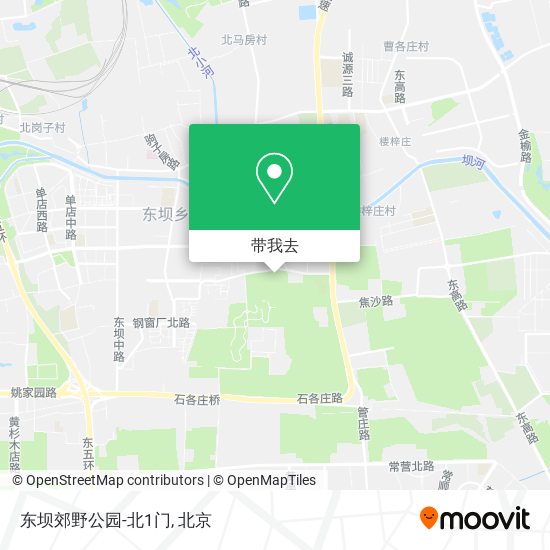 东坝郊野公园-北1门地图