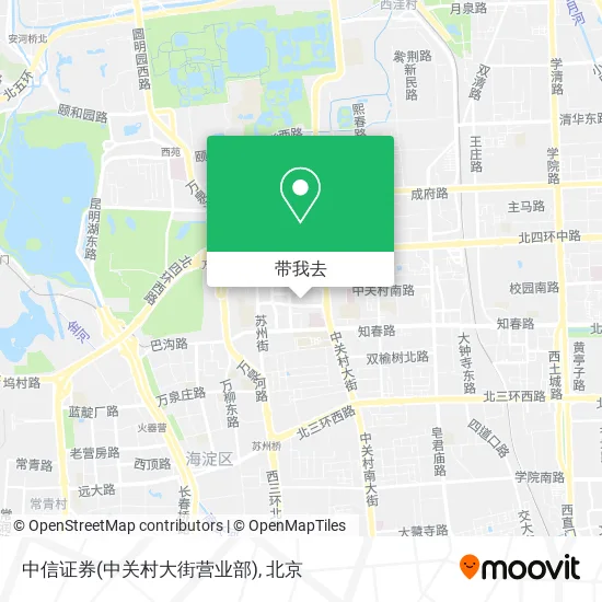 中信证券(中关村大街营业部)地图